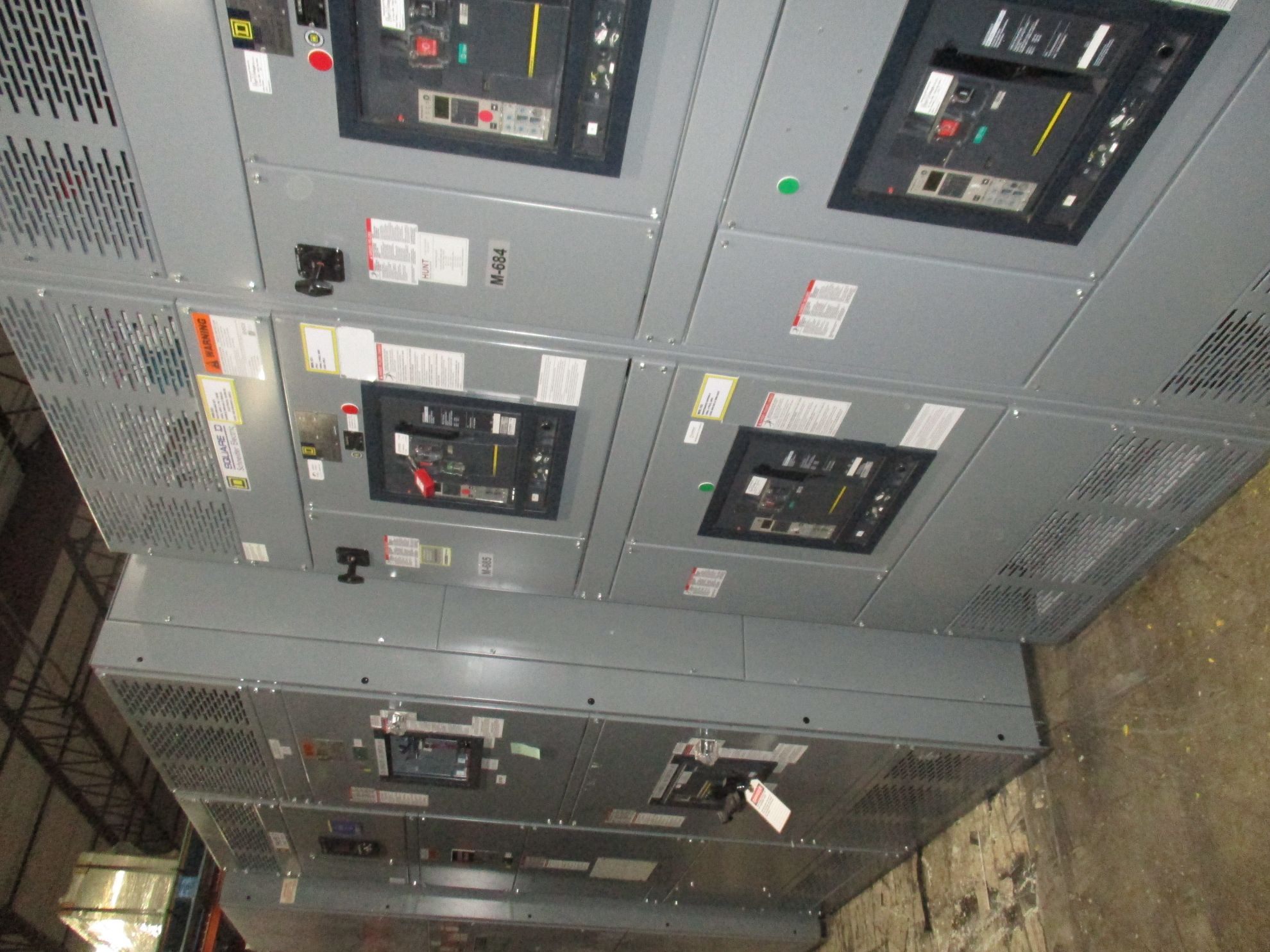 Picture of Square D QED Power Style Switchboard NW 1600 | 1600 Amp Main Breaker | 480V 3-Phase 3-Wire | NEMA 1 R&G
