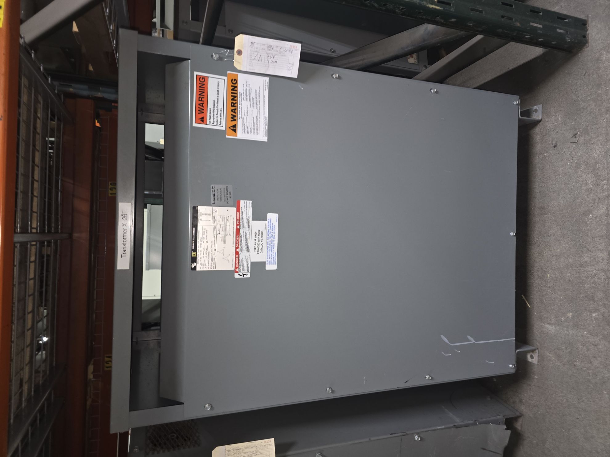 Picture of Square D Low Voltage Dry Type Transformer | 225 KVA 480-240 Volt | 3 Phase NEMA 1 R&G